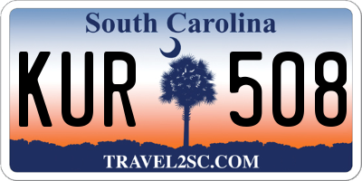 SC license plate KUR508