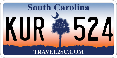 SC license plate KUR524