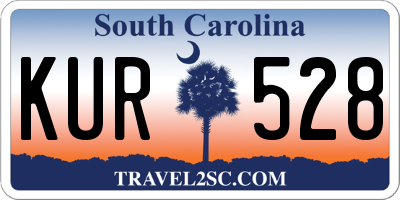 SC license plate KUR528