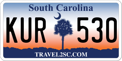 SC license plate KUR530