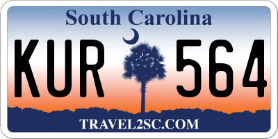 SC license plate KUR564