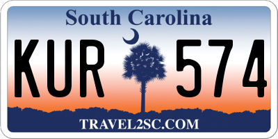 SC license plate KUR574