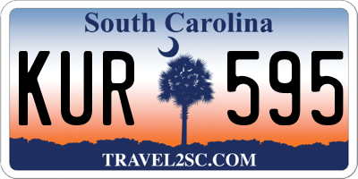 SC license plate KUR595