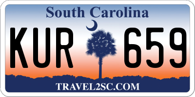 SC license plate KUR659