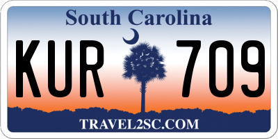 SC license plate KUR709