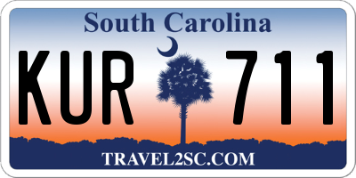 SC license plate KUR711
