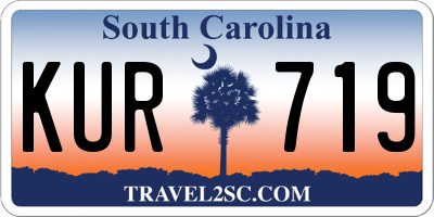 SC license plate KUR719