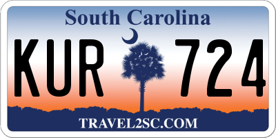 SC license plate KUR724