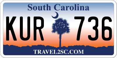 SC license plate KUR736