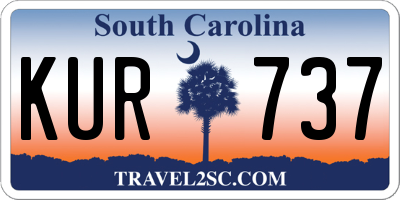 SC license plate KUR737