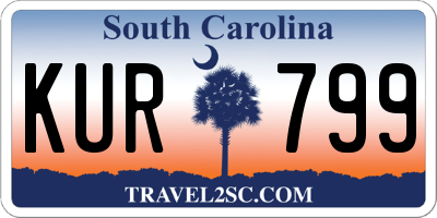 SC license plate KUR799