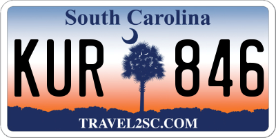 SC license plate KUR846