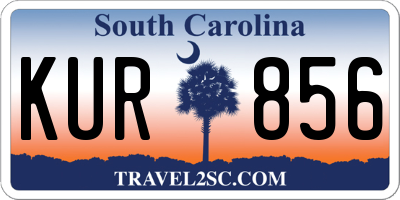SC license plate KUR856