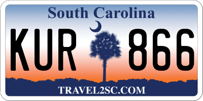 SC license plate KUR866