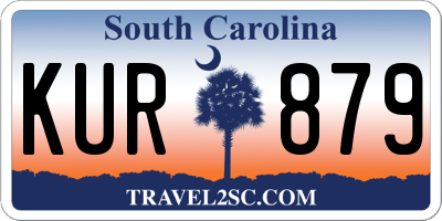 SC license plate KUR879