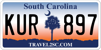 SC license plate KUR897