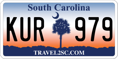 SC license plate KUR979