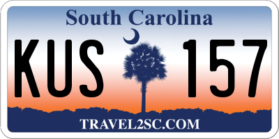 SC license plate KUS157
