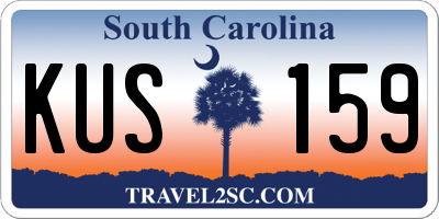 SC license plate KUS159
