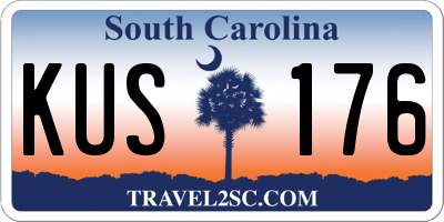 SC license plate KUS176