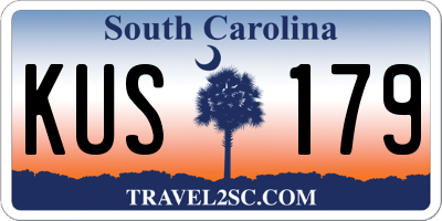 SC license plate KUS179