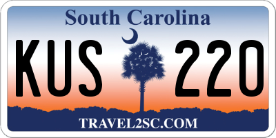 SC license plate KUS220