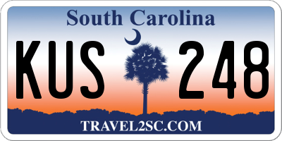SC license plate KUS248