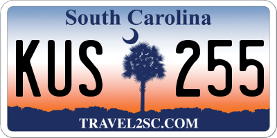 SC license plate KUS255