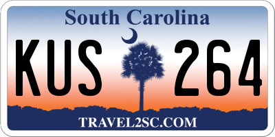 SC license plate KUS264