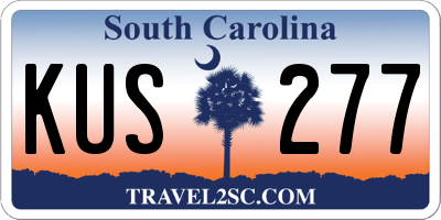 SC license plate KUS277