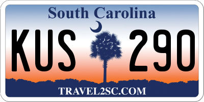 SC license plate KUS290