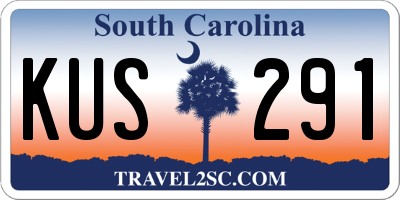SC license plate KUS291