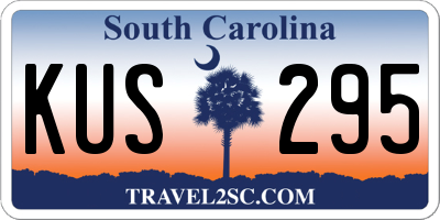 SC license plate KUS295