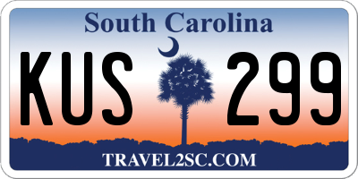 SC license plate KUS299