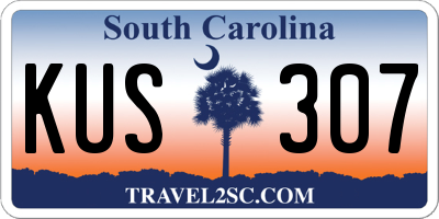 SC license plate KUS307