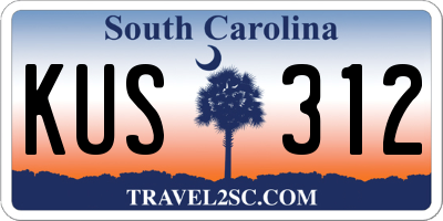 SC license plate KUS312