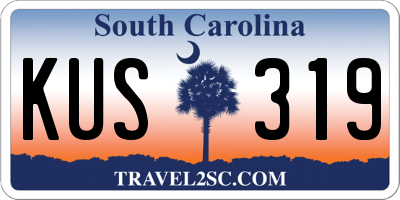 SC license plate KUS319