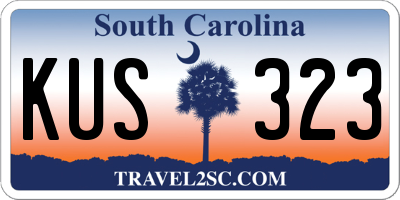 SC license plate KUS323