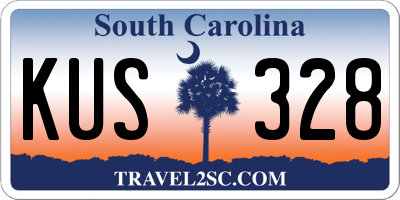 SC license plate KUS328