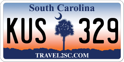 SC license plate KUS329