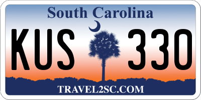 SC license plate KUS330