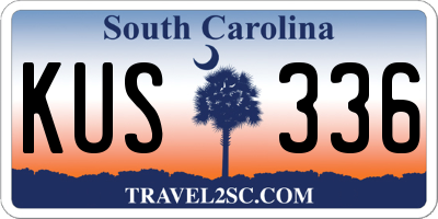 SC license plate KUS336