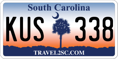 SC license plate KUS338