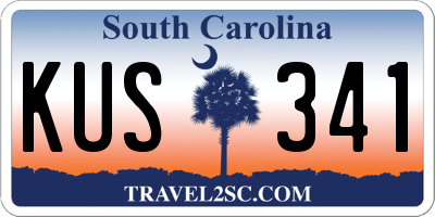 SC license plate KUS341