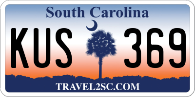 SC license plate KUS369