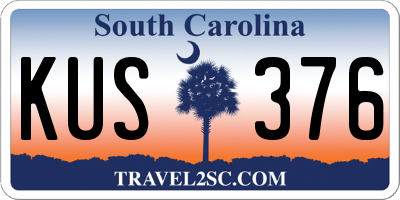 SC license plate KUS376