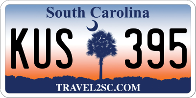 SC license plate KUS395