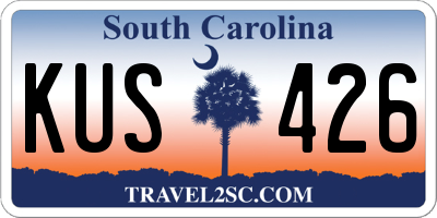 SC license plate KUS426
