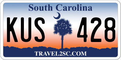 SC license plate KUS428