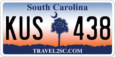 SC license plate KUS438